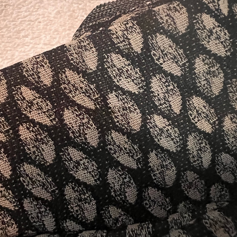 Black and Cream Jacquard Upholstery Fabric Roll - Home Other